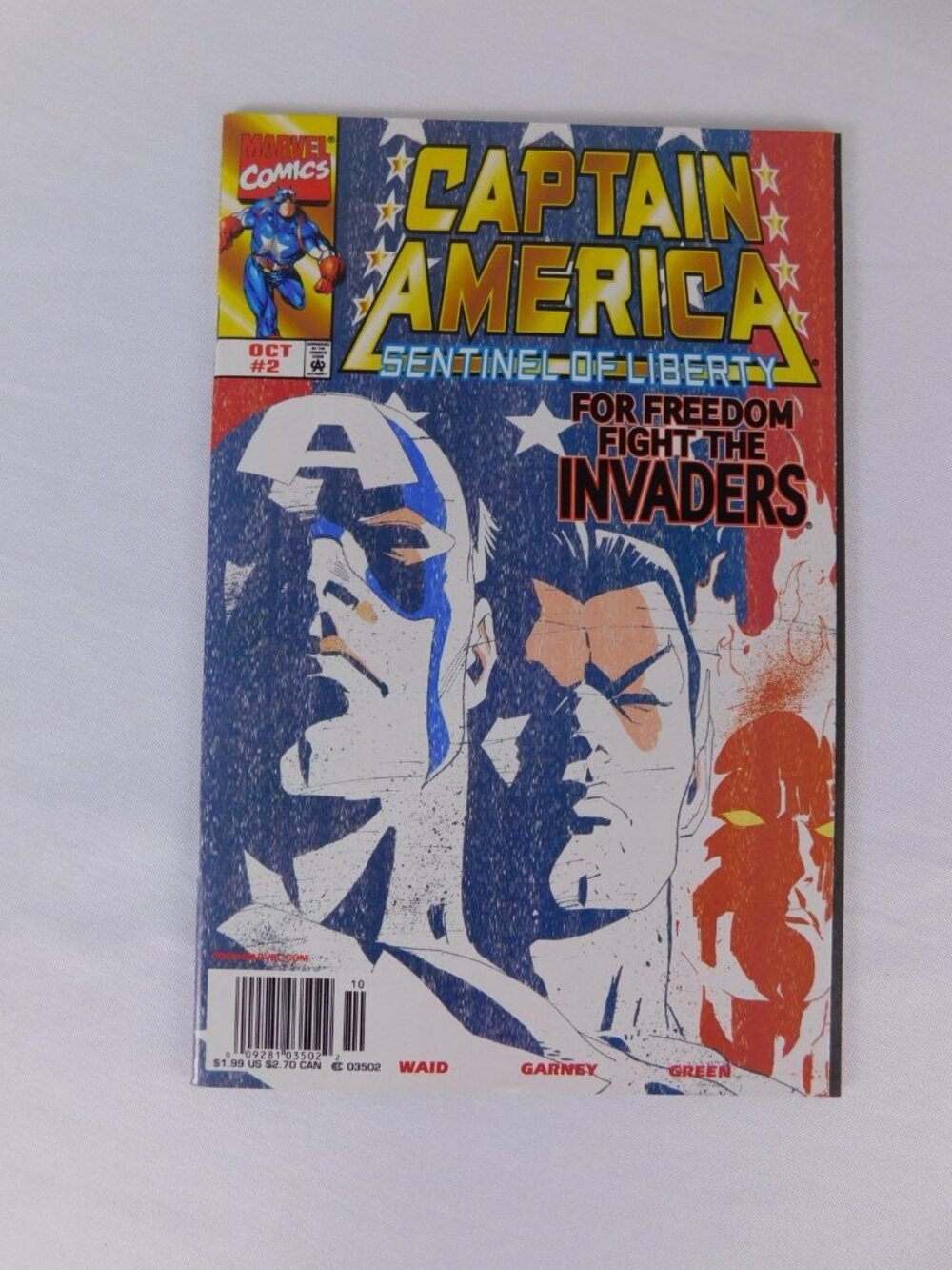 Vintage Marvel Captain America Sentinel Of Liberty #2 Comic Book 1998 Avengers